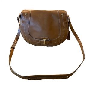 Nine West Vegan leather crossbody bag with beautiful monarch butterfly interior.